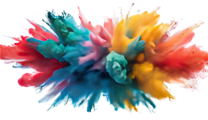 Abstract explosion of vibrant color