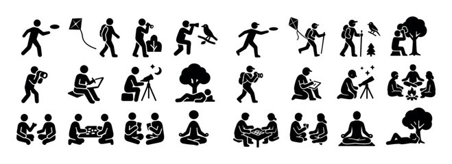 Fototapeta premium Isometric Picnic Activities