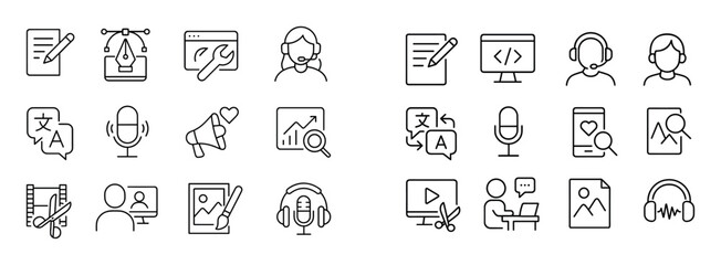 Minimalist Freelance Icons