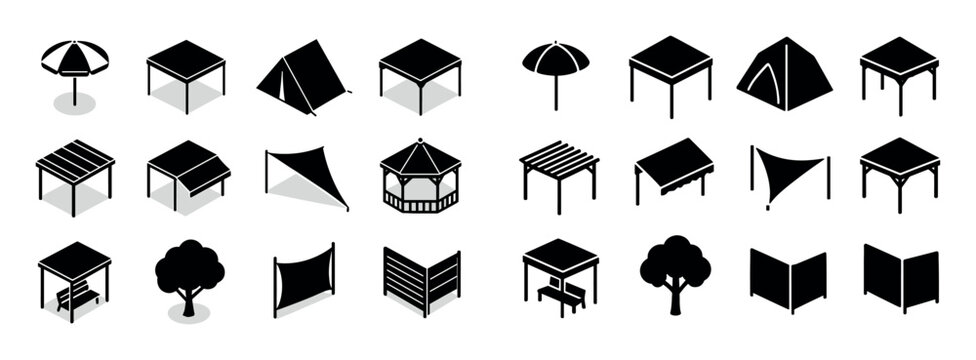 Isometric Heat Protection Icons