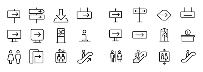 Minimalist Airport Icons