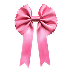 Pink Victory Ribbon Symbolizing Success and Triumph in Competitive Events