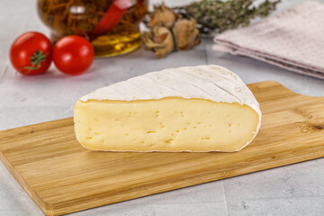 Soft brie cheese with mold