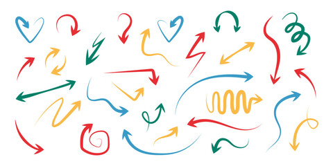 Hand-drawn illustration - Arrows