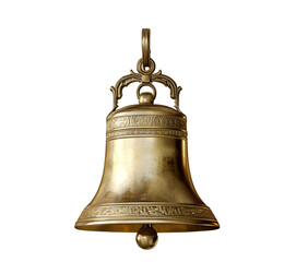 Bell, ancient bell, bell, golden ancient bell cutout, transparent picture, png picture