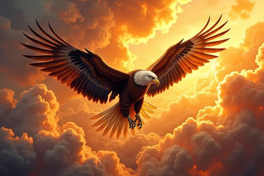 Ai un aquila che vola su cieli infuocati 03