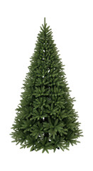 Fototapeta premium Lush green pine tree isolated on transparent background