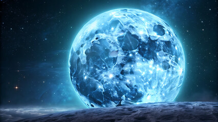 earth and moon