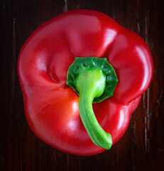 Vertical image of a bell pepper 