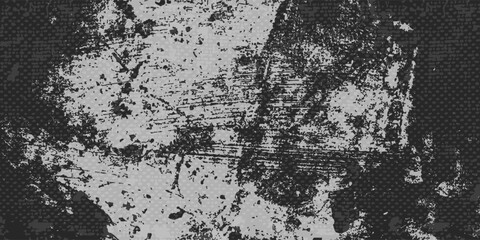 Black and white grunge. Distress overlay texture. Abstract surface dust and rough dirty wall background concept. Worn, torn, weathered effect best seller