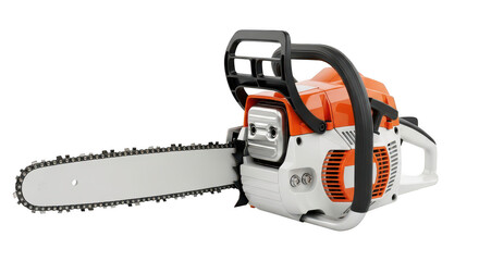 Chainsaw tool isolated on transparent background