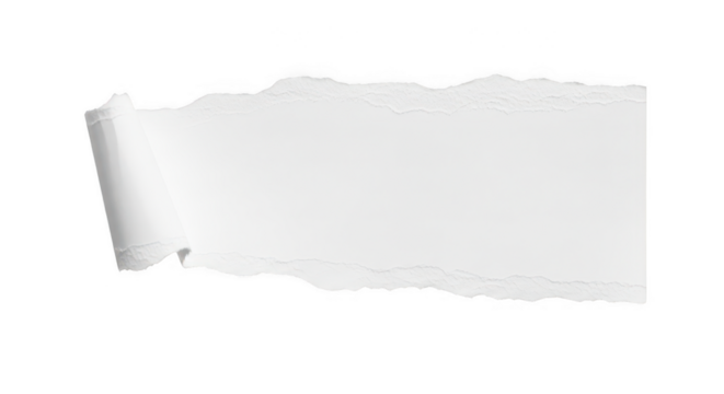 White sticker isolated on transparent background - Powered by Adobe