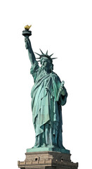 Naklejka premium Statue of liberty isolated on transparent background