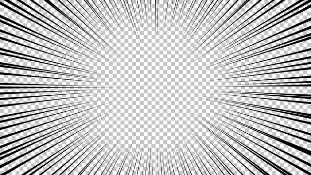 Black comic book transparent background