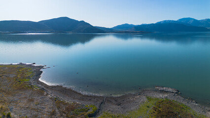 A piece of land formed within a tectonic lake. (Eğridir Gölü, Burdur). 
