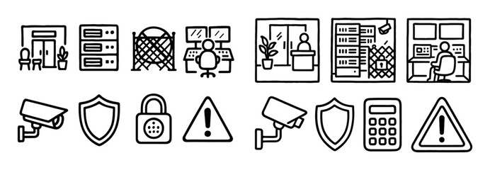 Office Surveillance Icons