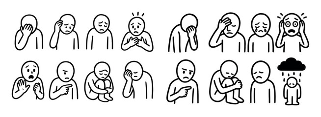 Emotional Doodle Icons