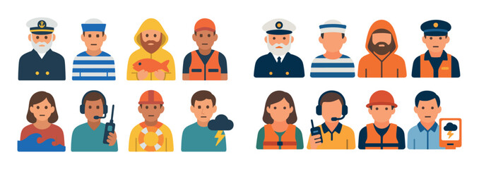Sea Personnel Icons