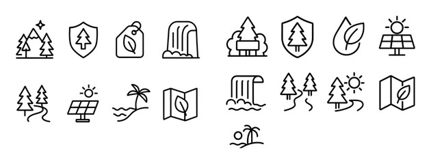 Eco Tourism Icons