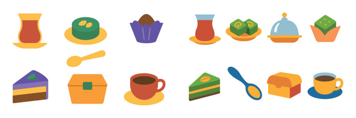 Oriental Sweets Icons
