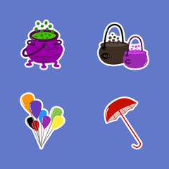 Set of stickers Halloween 