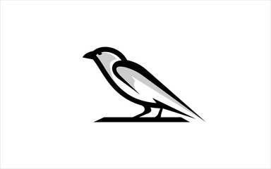 Bird Outline Design Wildlife Feather Graphic Design Silhoutte Black Colored Background Inspiration