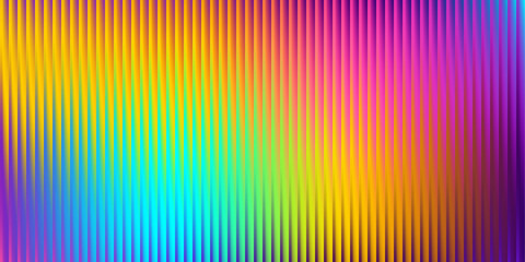 Bright Cyan Yellow Pink Purple Gradient Vertical Stripes Abstract