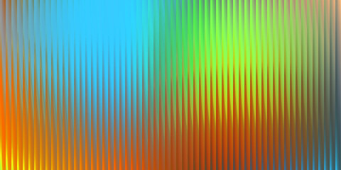 Frosted Glass Texture With Blue Orange Green Gradient