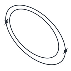 Dynamic circular arrows symbolize progress and continuous motion in modern design