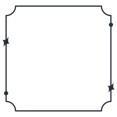 Elegant decorative border design with subtle star accents and rounded corners for premium branding and invitations.