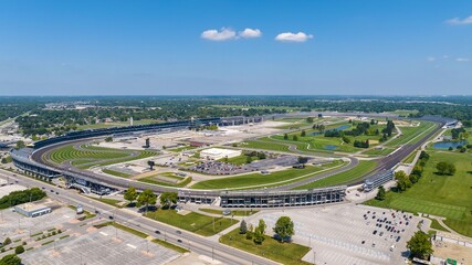 Naklejka premium Wide Angle View of Indianapolis Motor Speedway