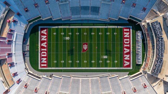 Top Down View of Indiana University Memorial Stadium