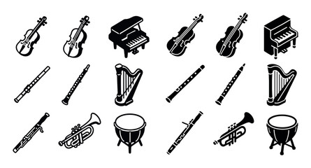 Obraz premium Classical Music Icons