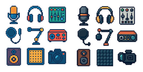 Podcast Equipment Icons