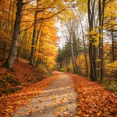 Fototapeta premium autumn in the park