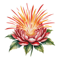 Vibrant floral watercolor art perfect for elegant designs and creative projects
