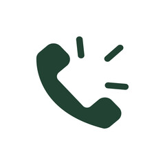 telephone  logo icon illustration flat