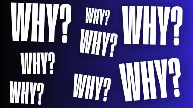 Animated &ldquo;Why?&rdquo; Question Mark Pop Up Concept animation Illustration &mdash; Confusion, Curiosity, Uncertainty, Doubt Symbol