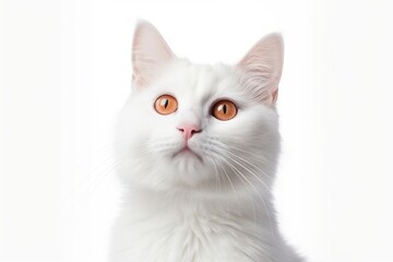 White cat animal mammal white.