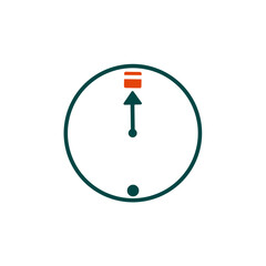 Qibla Compass Icon – Islamic Prayer Direction Symbol