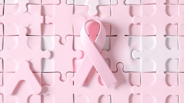 Seamless abstract pink letters and numbers form a complex jigsaw puzzle pattern illustrating a business solution concept