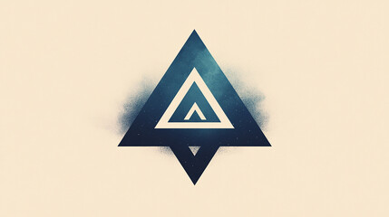 Triangle shape modern color full logo design