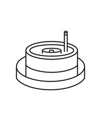 stone mill icon, vector best line icon.