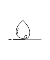 water drop icon, vector best line icon.