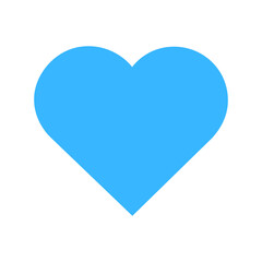 blue heart shape, solid heart shape, valentine couple icons,