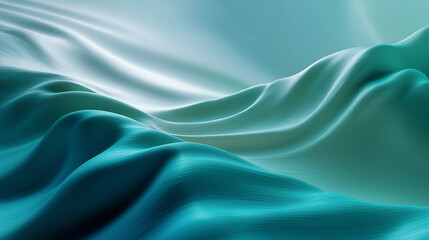 Obraz premium Gradient surface with soft rippling textures resembling ocean currents, diagonal flow leading the eye toward a blank zone for message placement.