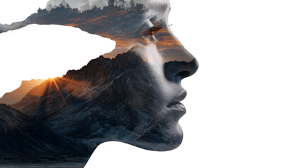 Inner Landscape, isolated on transparent background