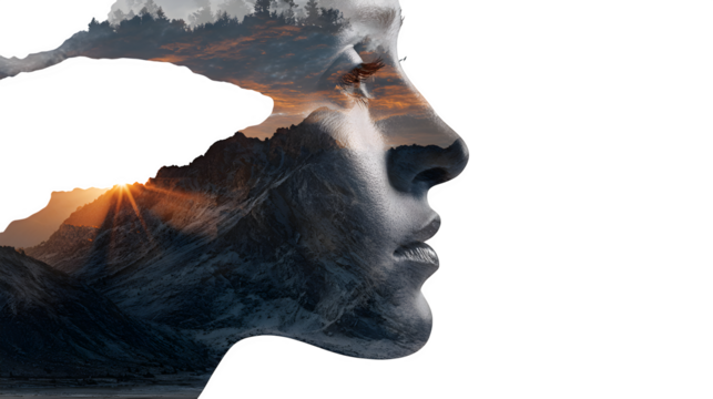 Inner Landscape, isolated on transparent background - Powered by Adobe