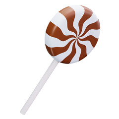 3D Candy Lollipop Sweet Round Dessert