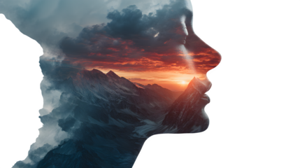 Inner Landscape, isolated on transparent background